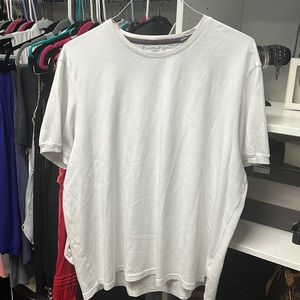 Ted Baker White Crewneck Cotton Short Sleeve Tee Size 6